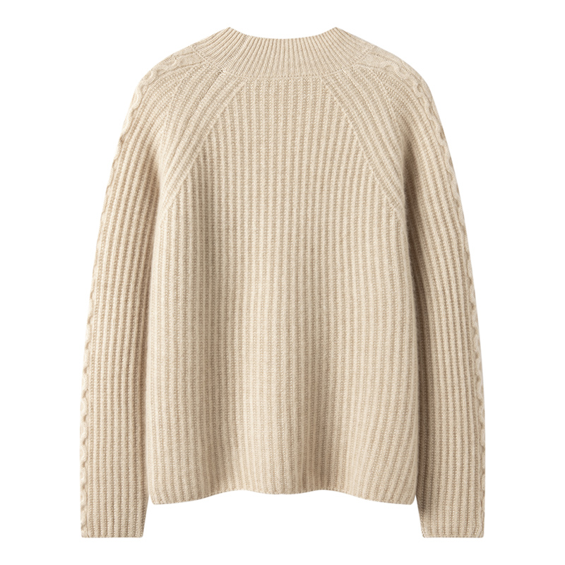 Women's Cashmere Pullover Sweater Soft Warm Knitted Crew Neck Top For Autumn Winter Daily Casual Wear