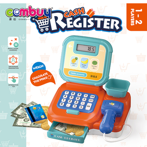 Mini <span class=keywords><strong>caja</strong></span> <span class=keywords><strong>registradora</strong></span> de plástico con pantalla táctil para niños, juguete con iluminación y efectos de sonido, juguete para juego de simulación - Product Image 6