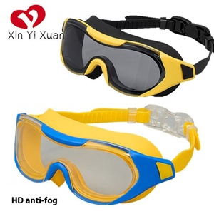 แว่นตาว่ายน้ำเด็ก คุณภาพสูง กันน้ำ ระดับ HD มุมมองกว้าง ป้องกันรังสียูวี กรอบใหญ่ ป้องกันฝ้า สวมใส่สบาย - Product Image 2