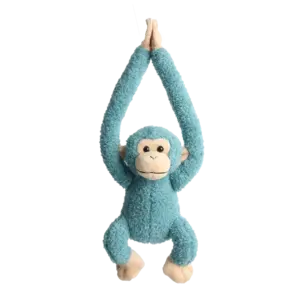 GRS certified 100% recycled material plush hanging green monkey toy