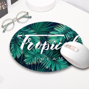 Round Rubber <b>Mouse</b> <b>Pad</b> Cute Cartoon Animal Design Office Desk Mat Natural Material Small Cushion - Product Image 4