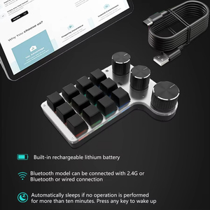 BT phiên bản 12 key 3 Knob Macro tùy chỉnh lập trình mini cơ khí bàn phím trò chơi Bàn phím Photoshop hot swappable bàn phím - Product Image 6
