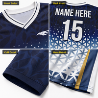 Conjuntos de Uniformes de Fútbol de Secado Rápido, Transpirables, de Poliéster Sublimado, Camiseta y Pantalones Cortos para Entrenamiento de Equipos Escolares