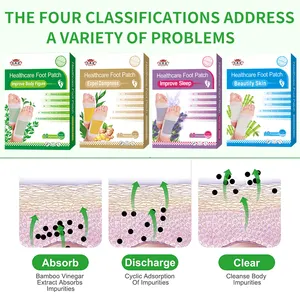 Factory Supply Herbal Foot Pads Relieve Body Stress Improve Sleep Beautify Skin Foot Care Detox Foot Patch