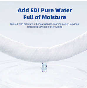 Label kustom perlindungan murni ramah lingkungan bahan spunrenda dapat dikembangkan lembut tidak beraroma tisu basah bayi 60 buah + 80 buah pembersihan - Product Image 3