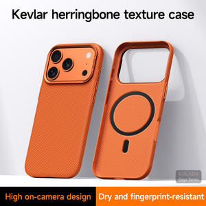 Funda para Teléfono 17 16 Pro Max con Soporte Giratorio, Anillo Metálico para Lente, Carga Inalámbrica Magnética, Cubierta Mate Translúcida - Product Image 3