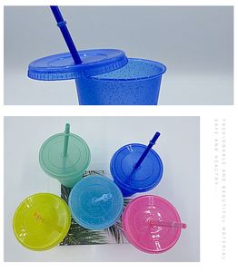 แก้วน้ำแบบมีไฟกระพริบสำหรับขายส่ง แก้วน้ำแบบฝ้าสำหรับโฆษณา สร้างสรรค์ เป็นมิตรกับสิ่งแวดล้อม พร้อมหลอด - Product Image 5