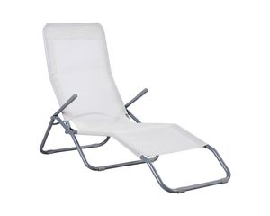 Chaise longue de plage <span class=keywords><strong>pliable</strong></span> portable - Chaise longue de soleil confortable pour l'extérieur, lit <span class=keywords><strong>pliable</strong></span> pour le jardin - Product Image 6