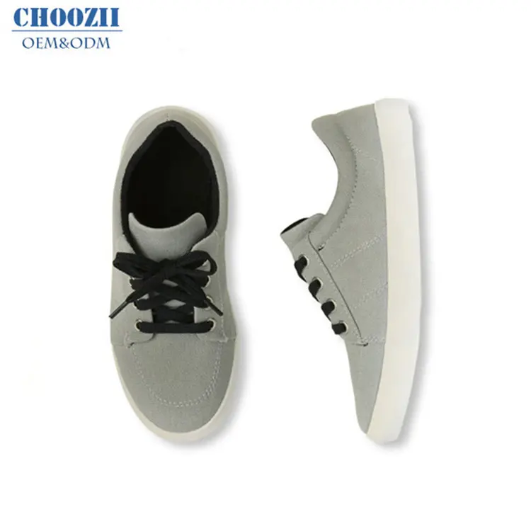 Choozii Oem Custom Goedkoopste Sneaker Comfortabele Canvas Casual Skate Kids Sneaker Jongens Leer Mode Sneakers