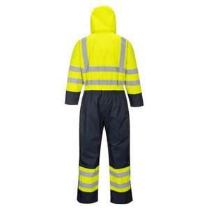 PORTWEST - S485YNR7XL Hi-vis dos tonos forrados Amarillo/azul marino overall - EAN 5036108331543 ROPA DE TRABAJO DE 2017 - Product Image 2