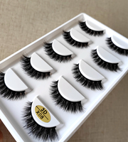 Cils entiers vegan, 5 paires, 10 paires, plateau de faux cils, cils moelleux 3D 5D 8D