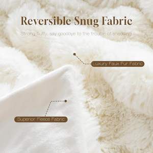 Sang trọng <span class=keywords><strong>Faux</strong></span> Thỏ lông chăn, sang trọng xù xì Fluffy chăn nhỏ cho Sofa giường, mềm Fluffy <span class=keywords><strong>Faux</strong></span> lông chăn - Product Image 4