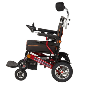 Silla de ruedas eléctrica plegable de aleación de aluminio, silla de ruedas eléctrica portátil reclinable de 600W P - Product Image 1