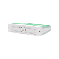 Boîtier de sortie de secours LED homologué CE, portée de vision de 24 m, fonction d'auto-test, protection contre les surcharges, pour bâtiments commerciaux
