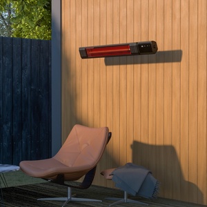 Chauffage de terrasse mural, chauffage infrarouge électrique extérieur avec télécommande, économie d'énergie, métal, étanche - Product Image 4