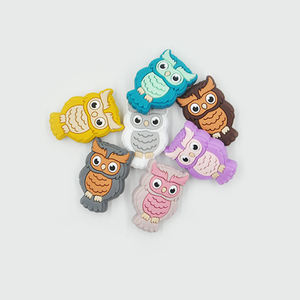 חם מוכר של בעלי חיים ינשוף עבות חרוז דיאני אביזרים לקוד סיליקון מוקד חינם - Product Image 3