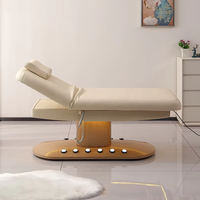 Table de massage électrique à 3 moteurs pour salon de beauté de luxe, lit de spa facial moderne et esthétique, réglable, pour clinique médicale avec chauffage