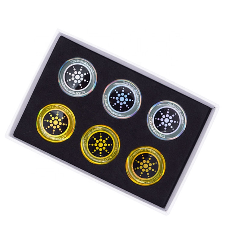 Наклейки с блокировкой излучения для сотовых телефонов и ноутбуков, набор блокировочных устройств 24K, 6 защитных наклеек 5G Emf, защитные наклейки с защитой от излучения