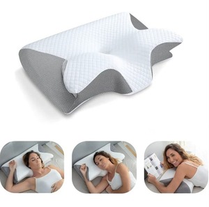 <span class=keywords><strong>Oreiller</strong></span> ergonomique en mousse à mémoire <span class=keywords><strong>de</strong></span> <span class=keywords><strong>forme</strong></span> en <span class=keywords><strong>forme</strong></span> <span class=keywords><strong>de</strong></span> papillon pour un sommeil confortable et une protection du cou - Product Image 4