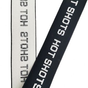 Sangle élastique en polyester de 2,5 cm personnalisable en gros avec bande gaufrée pour sous-vêtements et vêtements - Product Image 6