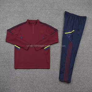 Traje de Entrenamiento de Fútbol de Manga Larga con Media Cremallera para Adolescentes, Diseño Personalizable Impreso, Secado Rápido, Transpirable, Ropa Deportiva Anti-UV - Product Image 3