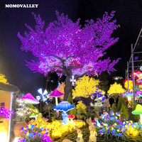Momovalley grande plante artificielle LED décoration extérieure d'arbre de Noël luxueux pour l'éclairage de jardin et de paysage