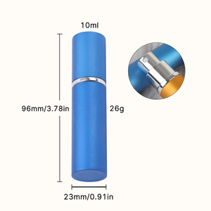 Custom 10ml Aluminum Travel <strong>Perfume</strong> Atomizer Refillable Spray Bottle 5ml Glass <strong>Perfume</strong> <strong>Container</strong> for Liquid Soap and Cosmetics - Product Image 4