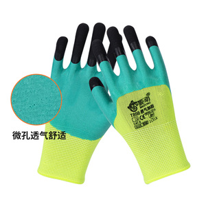 Venta caliente Protección laboral Guantes protectores antideslizantes resistentes al desgaste Guantes de operación de trabajo sumergidos - Product Image 3