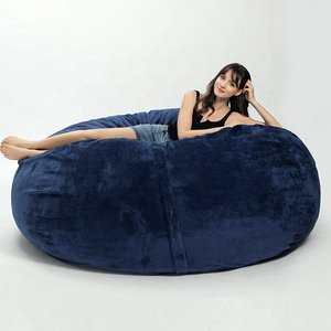 Canapé-<span class=keywords><strong>lit</strong></span> extra large Sac de fèves <span class=keywords><strong>Fauteuil</strong></span> de salon rempli de <span class=keywords><strong>mousse</strong></span> de 7 pieds Canapé-<span class=keywords><strong>lit</strong></span> géant en fausse fourrure <span class=keywords><strong>Fauteuil</strong></span> de fèves - Product Image 3