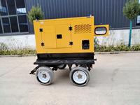 Mobiles Kraftwerk kW Silent Diesel Generator mit Anhänger und Rädern