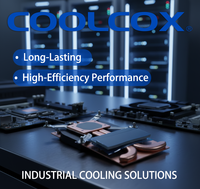 CoolCox CM-FH41H 94x137x29.5mm Refroidisseur Actif, Ventilateur Soufflant à Roulement Hydraulique avec Ailettes Empilées à Caloduc pour Refroidissement de PC Industriel