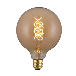 G125 G95 Vintage a spirale lampadina Edison vecchia lampada a filamento 5W E27 globo G125 lampadina dimmerabile - Product Image 1