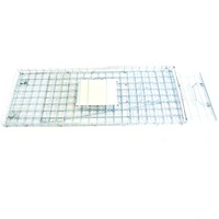 Piège pour animaux vivants cages en métal galvanisé pliable sans cruauté piège pour animaux cag pour attraper hyène renard chats chiens cage d'écureuil