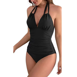 Costume da bagno di lusso XIANGYU Sportswear: corsetto modellante sexy leopardato arancione in spandex per ragazze mature, effetto snellente, stile brasiliano - Product Image 1