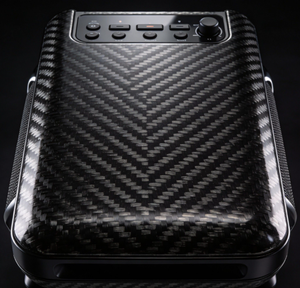 Carcasa de Altavoz de Fibra de Carbono Tejida - Accesorios de Manualidades para Niños y Niñas, Diseño Ligero con Patrón en Relieve Estilo Puntos - Product Image 2