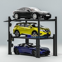 Système de stationnement vertical à trois niveaux pour SUV, système de stockage de véhicules, élévateur de stationnement pour voitures, élévateur de stationnement à 4 poteaux, équipements de stationnement de valet