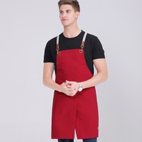 Tablier de cuisine personnalisé avec logo, poches simples, pour chef, cuisine, restaurant, barbecue, nettoyage