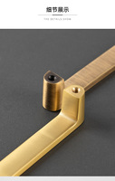 Tiroir de meubles de cuisine d'intérieur traditionnel de luxe minimaliste fourni en usine d'origine boutons de poignée de porte en laiton massif