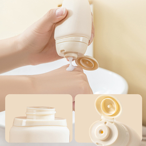 Envase Portátil de Silicona en Forma de Huevo Rosa, Verde y Blanco para Cosméticos, Champú, Gel de Ducha, Crema de Manos y Rostro, Botella Recargable Vacía para Viaje - Product Image 4