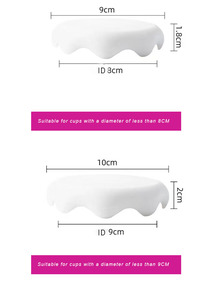 Tazas de Té Nuevas de Fábrica con Tapa Deslizante de Silicona Transparente Reutilizable, Logotipo Personalizable, Resistentes al Calor y Aptas para Lavavajillas - Product Image 4