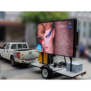 Pantalla LED Grande a Todo Color para Exteriores, Letrero Móvil para Cine, Pantalla de Video Mural Montada en Remolque con <span class=keywords><strong>Ruedas</strong></span> para Publicidad - Product Image 5