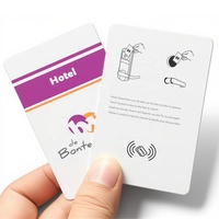 Tarjetas de Visita NFC RFID Personalizadas para Hotel, con Logotipo, Caja Premium, Programables, con Código QR, Etiqueta Ntag213 Circular para Cerradura de Puerta