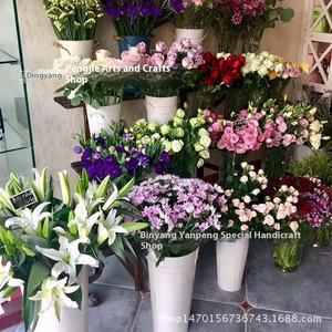 Florero retro moderno del barril <span class=keywords><strong>de</strong></span> la flor del hierro labrado decoración casera con las flores secas Fábrica <span class=keywords><strong>de</strong></span> la <span class=keywords><strong>estela</strong></span> al por mayor - Product Image 2