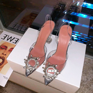 Chaussures à talons en strass tournesol de haute qualité, nouvelle collection 2023, très vendues, pour mariage, escarpins pour femmes - Product Image 1