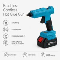 Pistolet à colle chaude sans fil 20V MAX sans balais, haute puissance, portable, professionnel, fourniture d'usine OEM/ODM, meilleure qualité, outil super amélioré