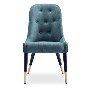 Silla de Comedor Moderna de Cuero de Lujo, Cómoda, con Patas de Metal Tapizadas, para Restaurante <span class=keywords><strong>y</strong></span> Hotel - Product Image 2