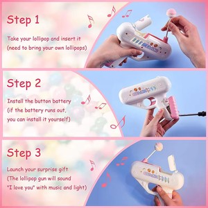 <span class=keywords><strong>Pistolet</strong></span> à sucettes en plastique à succès, idéal pour les scénarios de cadeaux romantiques avec des sucettes - Product Image 3