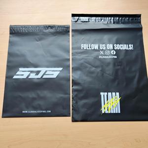Custom Double Side Printed Matte Black Poly Mailer Bags Self Adhesive <b>Waterproof</b> Shipping Courier Bags For Clothing Packaging - Product Image 6