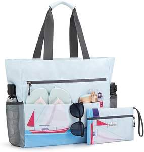 Sac de voyage léger et imperméable pour femmes, sac de plage d'été, sac de plage, sac à bandoulière, sac de week-end, échantillon gratuit - Product Image 1