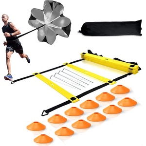 Atletica esercizio sport attrezzatura da calcio reazione rapida coni da calcio Kit scala paracadute Set allenamento di agilità di velocità - Product Image 2